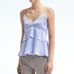 NWOT Banana Republic Peplum Layered Cami